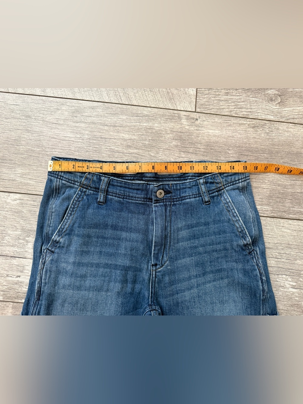 Pilcro and the Letterpress carpenter  Blue Denim Jeans - Classic Straight Fit
